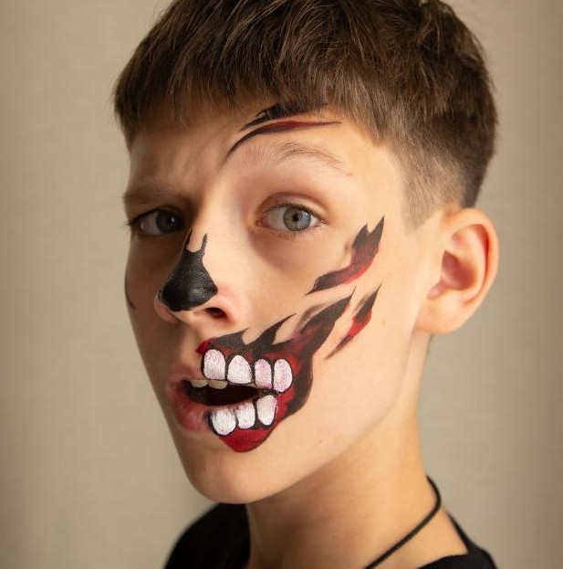 Create meme: aquagrim venom for children on the face, Aquagrim for boys is light, face makeup