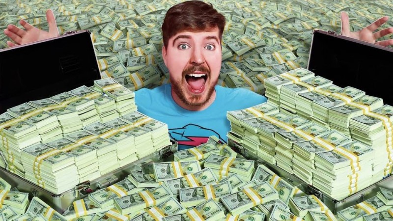 Create meme: money , Mr. beast's youtuber girlfriend, earning money