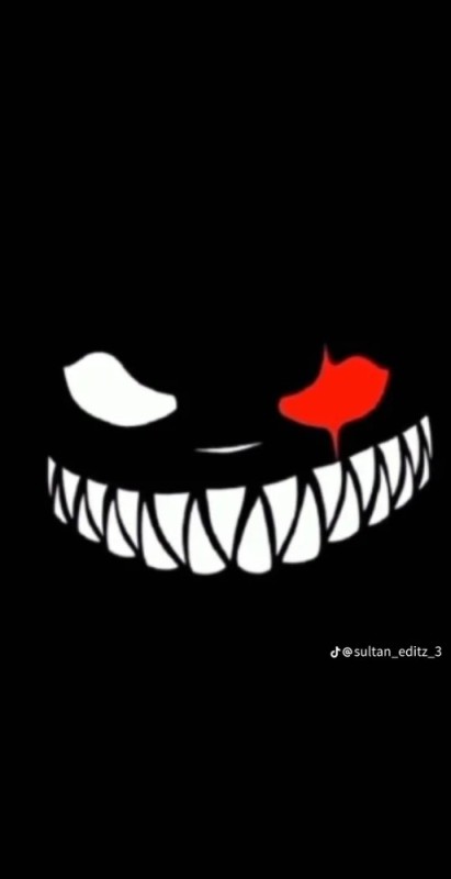 Create meme: evil smile, smile monster, teeth on a black background