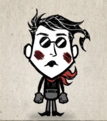 Create meme: don't starve, don't starve wilson skins, Maxwell from don't starve
