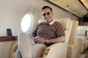 Create meme: private jet, a successful businessman, male