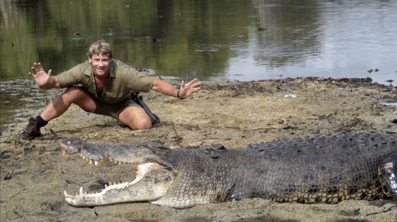 Create meme: the crocodile, steve irwin cause of death, animal Planets Steve Irwin