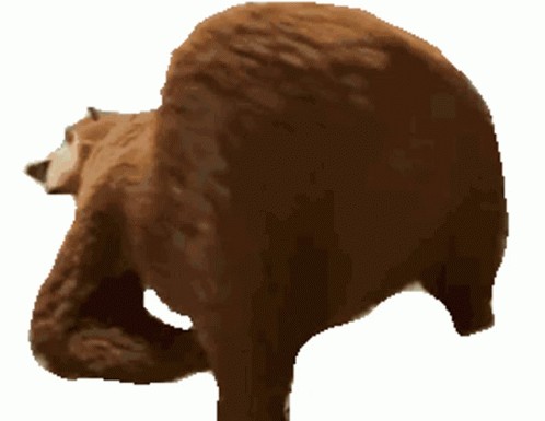 Create meme: The bear twerks, grizzly bear figurine, brown bear