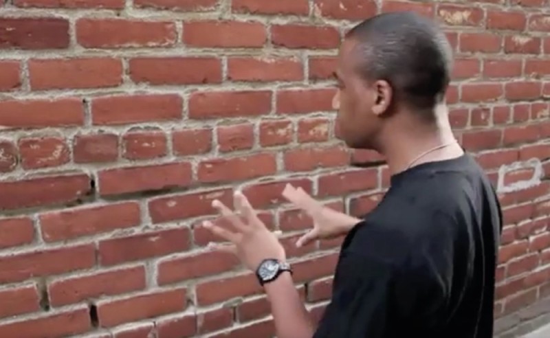 Create meme: talking to the wall, the conversation with the wall , talking to the wall