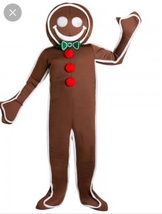 Create meme: costume gingerbread man