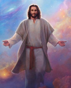 Создать мем: сананда иисус в белом капюшон, иисус христос арт красивый, иисус христос грег олсен
