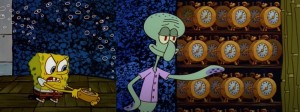 Create meme: squidward meme template, sponge Bob square pants