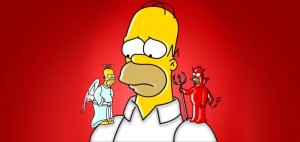 Create meme: Homer, the simpsons, Homer Simpson demon