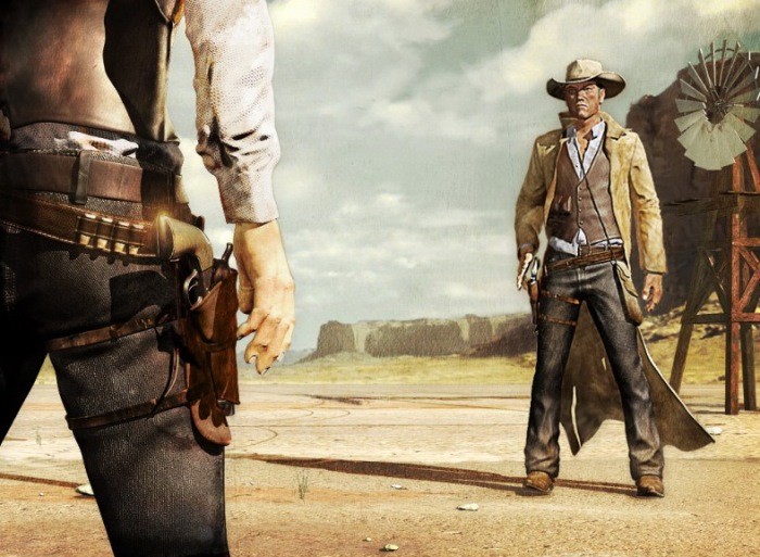 Create meme: Western cowboy, wild West , Wild West cowboy duel