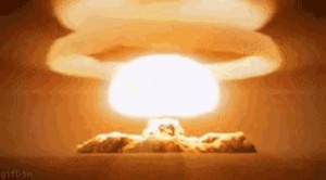 Create meme: a nuclear explosion of Tsar Bomba, the explosion of the atomic bomb, atomic explosion