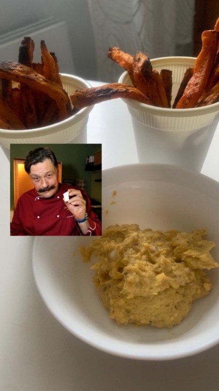 Создать мем: завтрак, картофель фри сладкий батат farm frites, блюда