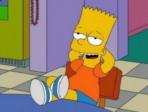 Create meme: the simpsons sad, Bart Simpson, the simpsons