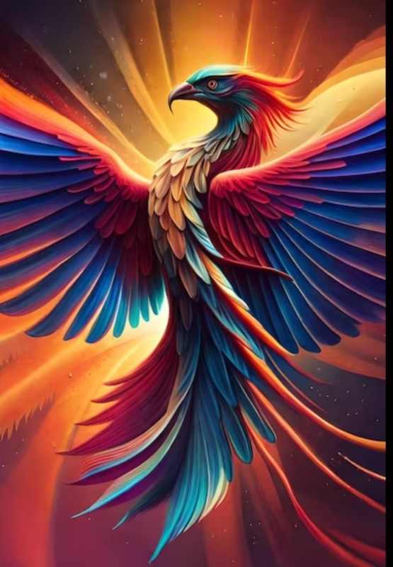 Create meme: Phoenix , the mythical bird, firebird
