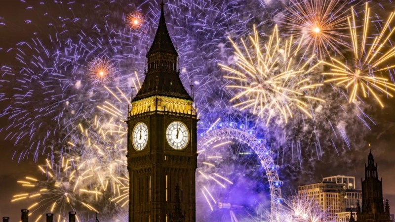 Создать мем: новый год в лондоне, куранты биг бена, новый год в британии