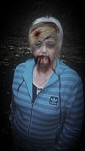 Create meme: zombie horror, people, male