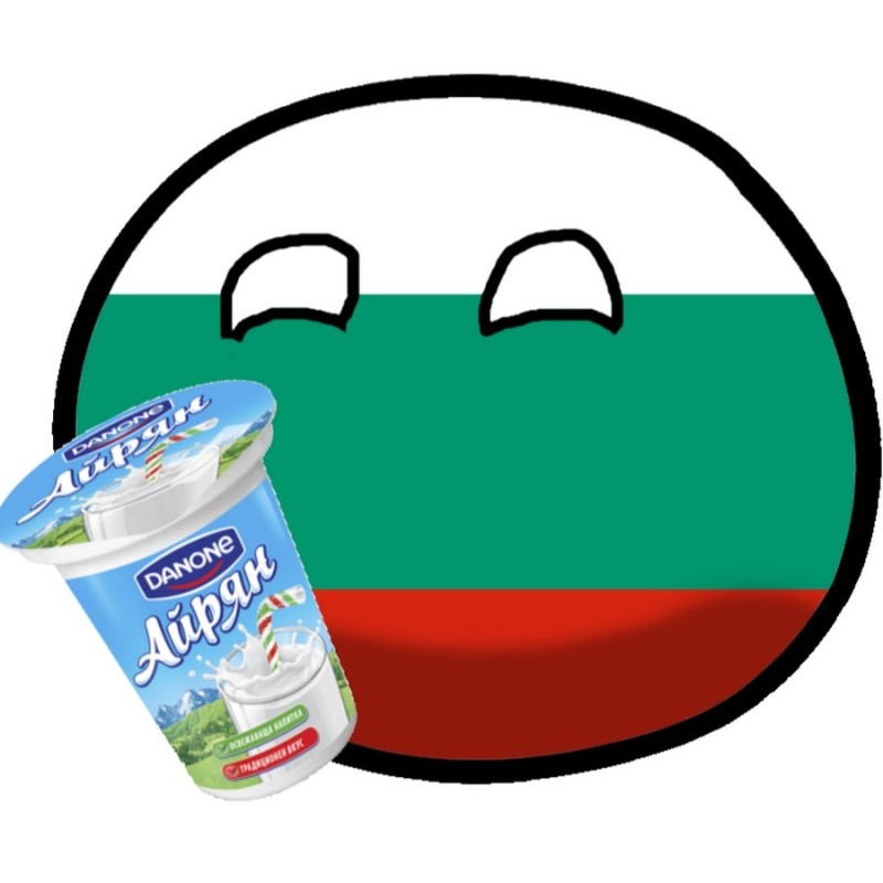 Create meme: Ayran Danone, Belarus countryball, Bulgaria country balls