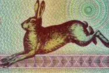 Создать мем: валюта беларуси зайчики, белорусский рубль зайчик, зайчики валюта