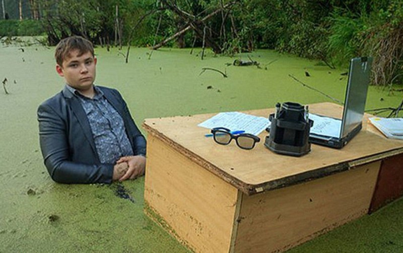 Create meme: student in a swamp meme, the guy in the swamp meme, the kid in the swamp