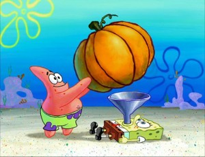 Create meme: Cartoon, Sponge Bob Square Pants, Patrick pumpkin spongebob