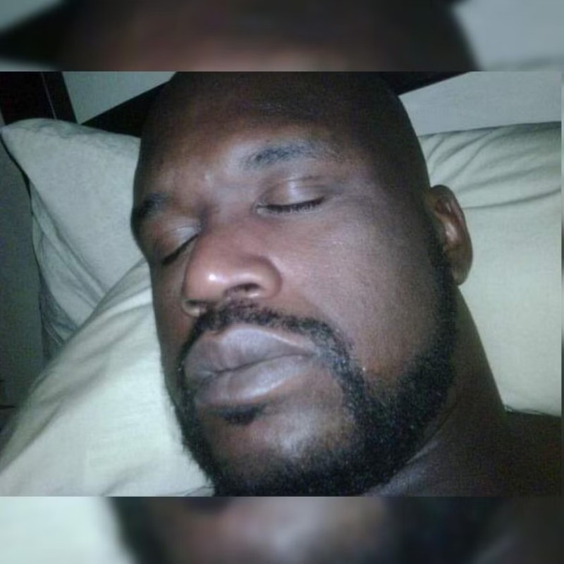 Create meme: i sleep real sheet, Shaquille o'neal