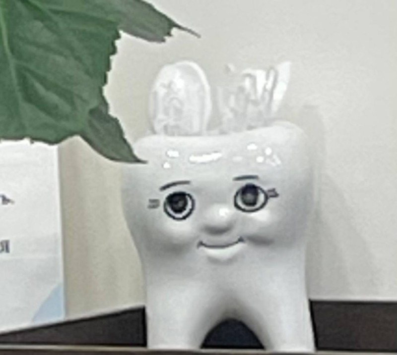 Создать мем: подставка для зубных щеток в виде зуба, стоматологическая клиника, зубы