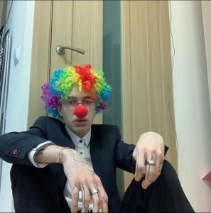 Create meme: clown wig, funny clown, clown