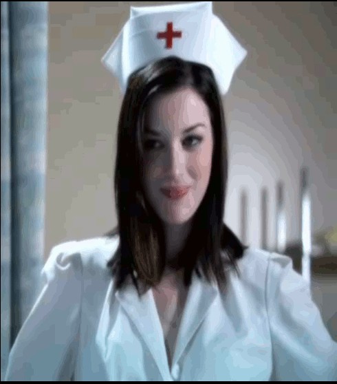 Create meme: nurse , Jessica Stoyadinovich nurse, a frame from the movie