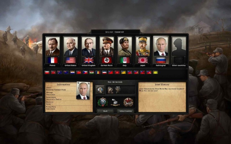Create meme: hearts of iron iv, hearts of iron, hearts of iron 4 country selection