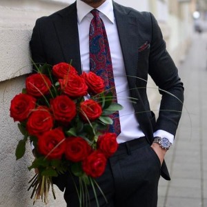 Create meme: a bouquet of flowers, beautiful flowers of roses, man with flowers
