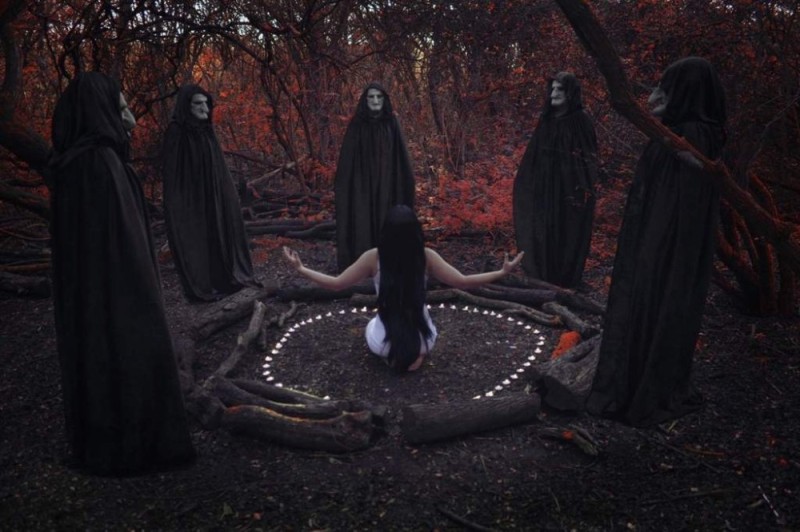 Create meme: The Satanic witch occultist, witch photo shoot, witch witchcraft