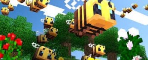 Create meme: construction in Maine bee, minecraft bees 4k, game minecraft