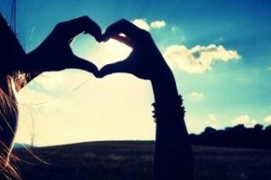 Create meme: heart made of hands, avatars for VC for lovers, VK avatars for girls about love
