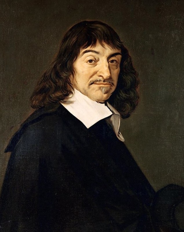 Create meme: Rene descartes philosophy, Rene descartes cogito ergo sum, Rene Descartes portrait