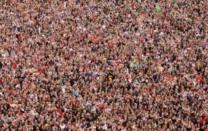 Create meme: a huge crowd of people, the crowd, a crowd of people