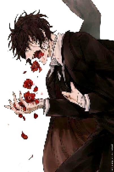 Create meme: osamu dazai, hanahaki, hanahaki dazai