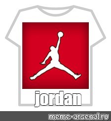Create Meme Michael Jordan Brand Jordan Logo Roblox T Shirt Red - roblox michael jordan shirt template