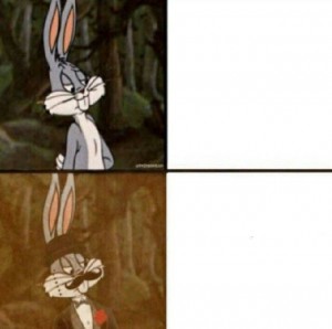Create meme: bugs Bunny crazy, bugs Bunny outraged, bugs Bunny cartoon frames