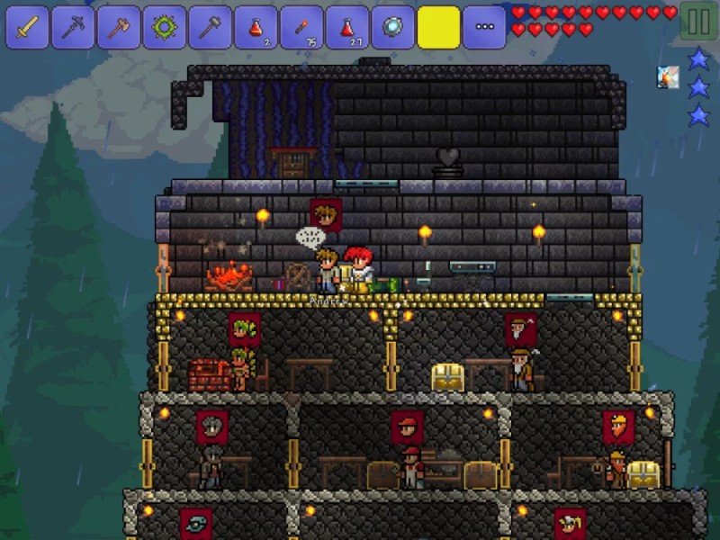 Создать мем: террария ад скриншот, игра terraria, (террария) v1.4.1.2