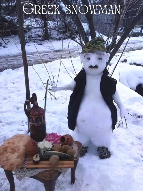Create meme: cool snowman, snowmen, sad snowman