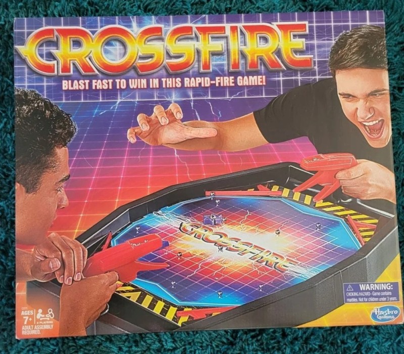 Create meme: rapid fire game to play, the board game crossfire by hasbro, crossfire board game