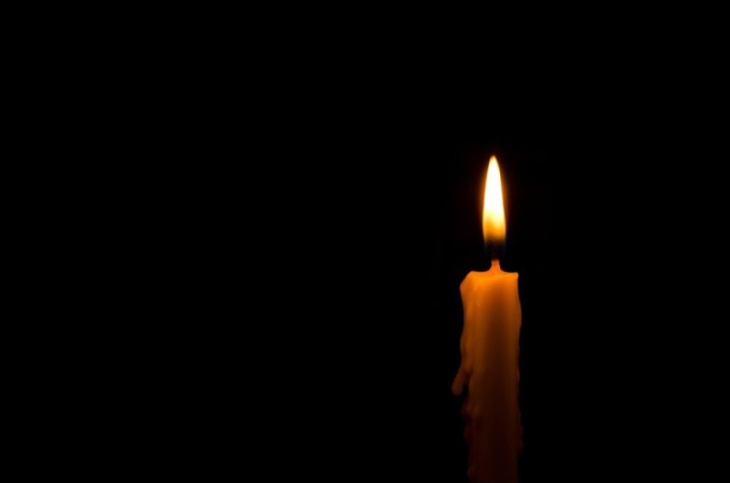 Create meme: black background with candle, the flame of a candle, candle 