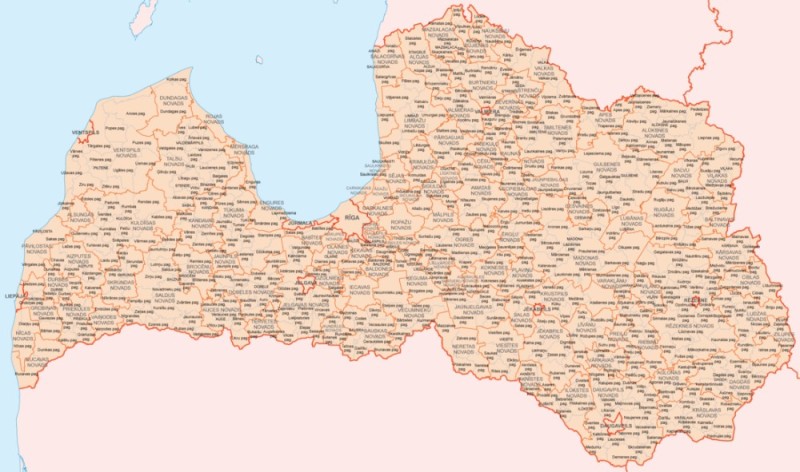 Создать мем: административное деление латвии, карта латвии, тукумс латвия на карте