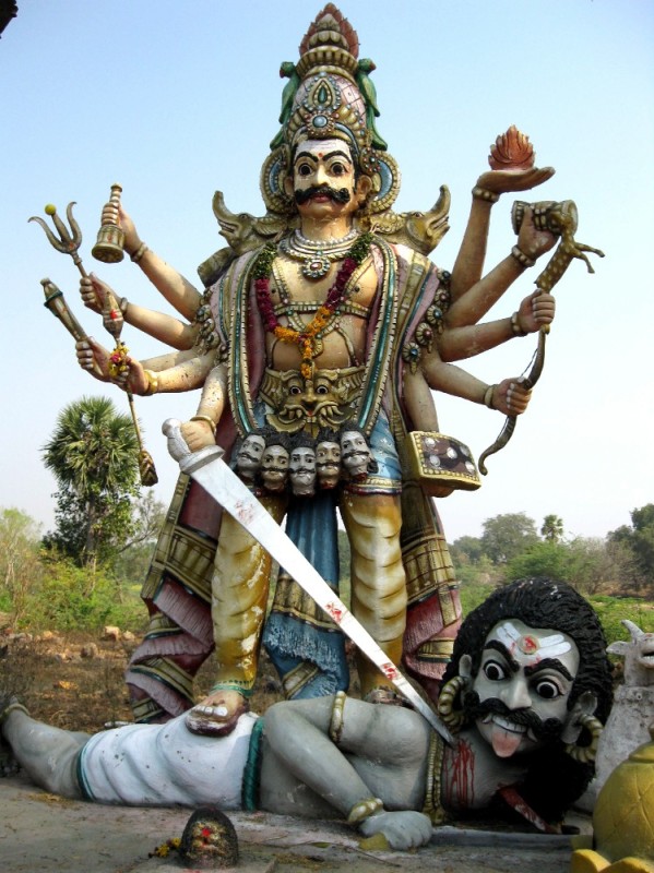 Создать мем: индийские божества, боги индии, многорукая богиня