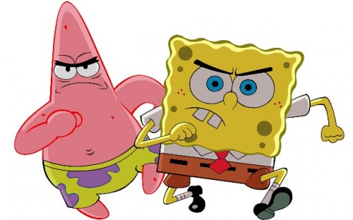 Create meme "SpongeBob and Patrick Star Warrior SpongeBob and