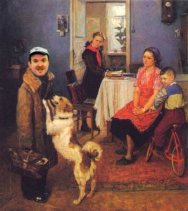 Create meme: pictures, famous paintings, Fedor Reshetnikov deuce again