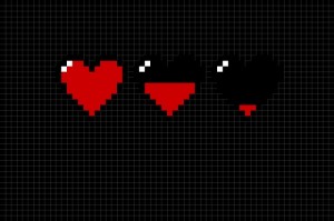 Create meme: pixel hearts, pixel heart, undertail heart pixel