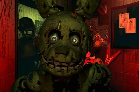 Create meme: five nights at freddy's, fnaf 3 springtrap, five nights with Freddy 