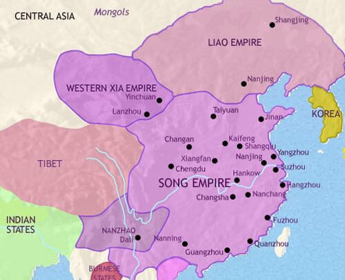 Создать мем: карта китая, империя сун, карта