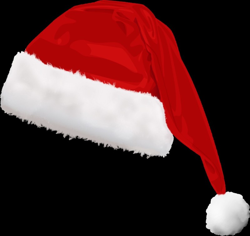 Create meme: Christmas hat , New Year's hat on a white background, cartoon Christmas hat