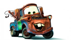 Создать мем: тачки, машина мульт, tow mater машина